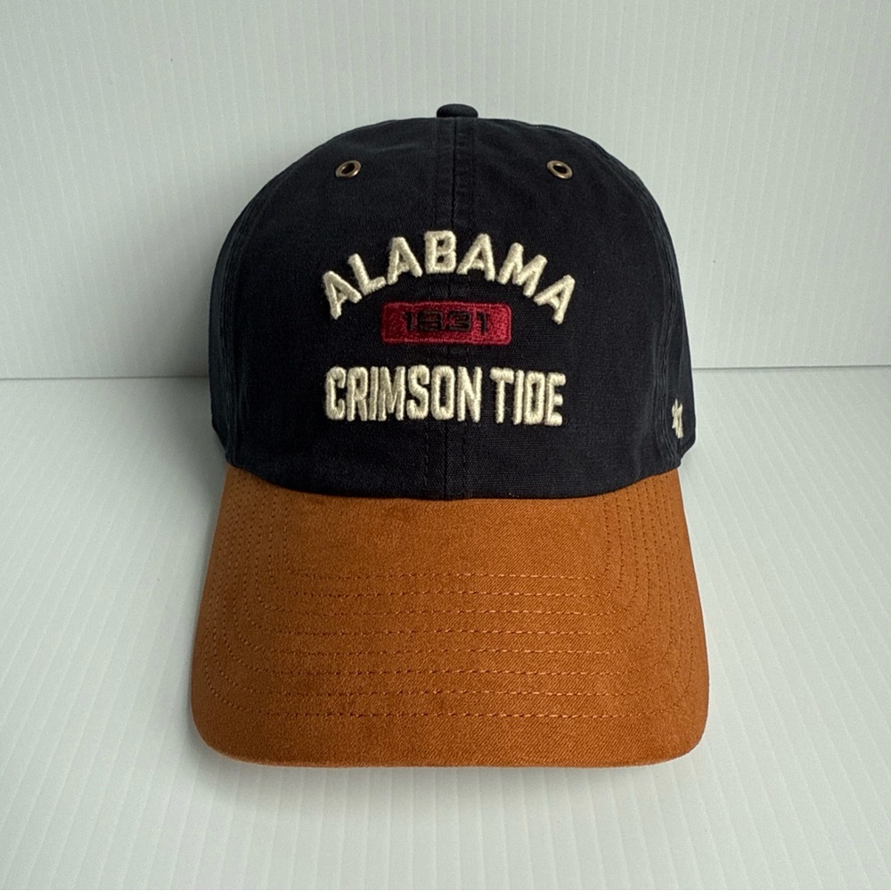 NWT ‘47 Brand Alabama Crimson Tide Black Noir Rafter Clean Up Strapback Hat Cap